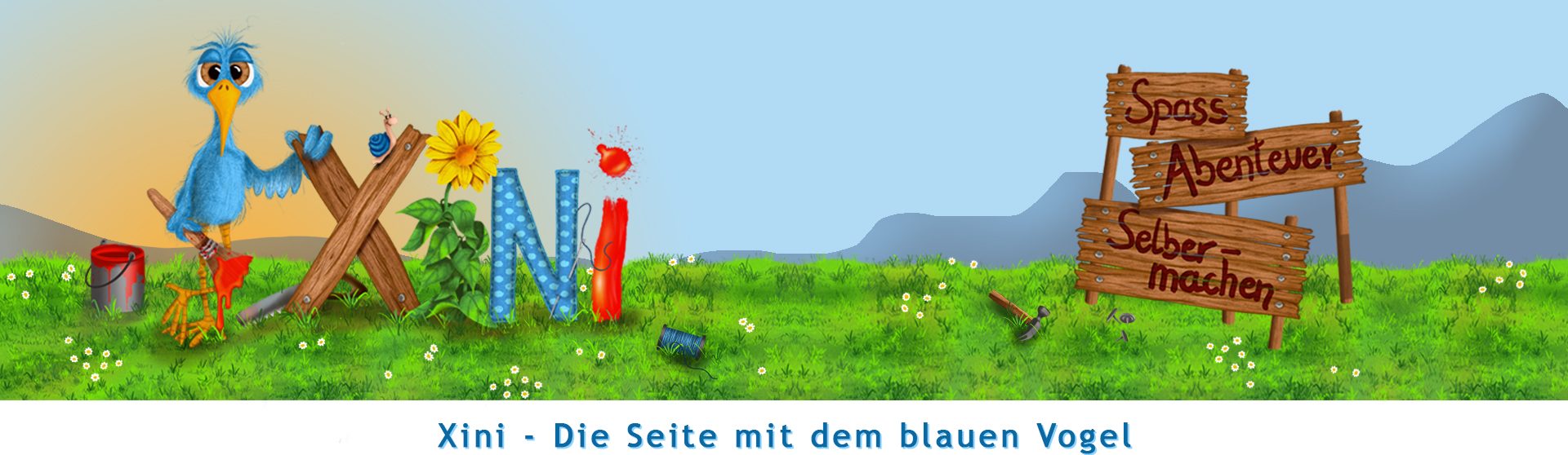 Xini – Die Seite mit dem blauen Vogel